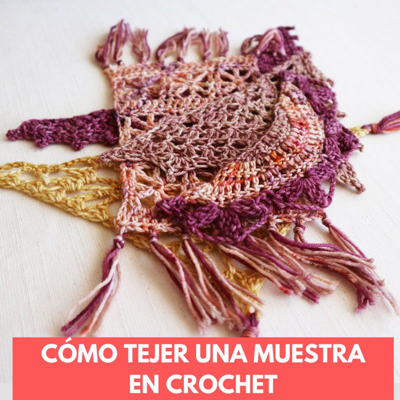 Cómo tejer una muestra en Crochet circular - Blog de Ganchillo